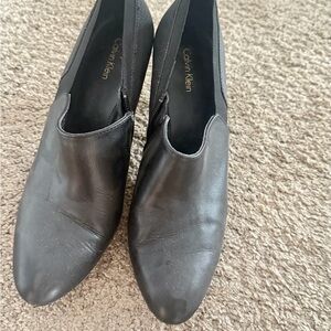 Calvin Klein Women's Black Leather Loafers